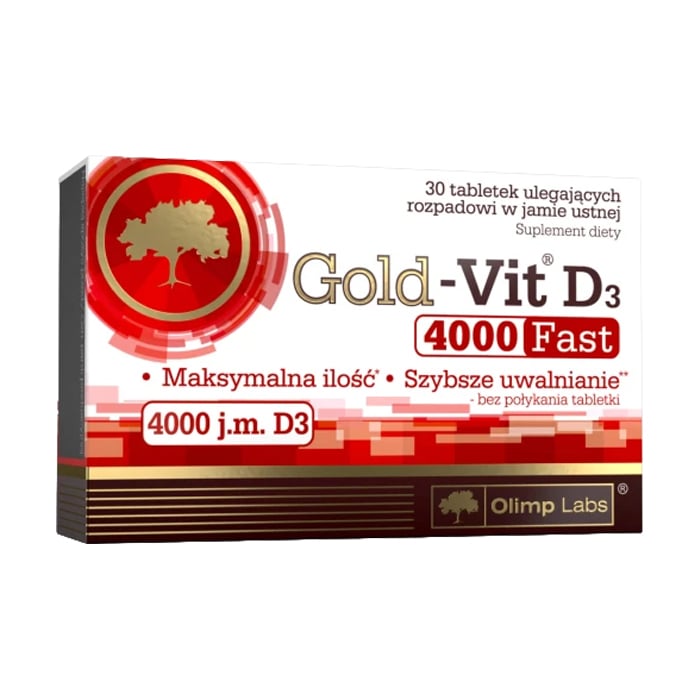 Вітамін Д3 Olimp Sport Nutrition Gold-Vit D3 Fast 4000 МО, 30 таблеток